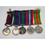 A collection of World War II medals
