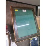 A Harrods of Knightbridge green leather tooled photo frame 24cm x 19cm