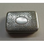 A Georgian silver vinaigrette, gilded interior, good hallmarks, some small dents to body