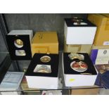 Four House of Fabergé Imperial Collection music boxes, with leaflets and original packaging,