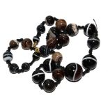 A banded agate necklace