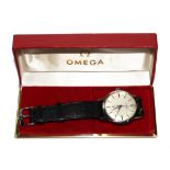 A gentleman's Omega Seamaster wristwatch, in stainless steel, recently serviced and guaranteed by