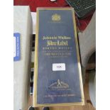 A bottle of Johnnie Walker Blue Label Scotch Whisky, Bottle no. Y01469 JW, in original box