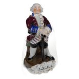 A Porcelain Scent Bottle in the form of the Godfather from Grimm Brothers Fairy Tale
