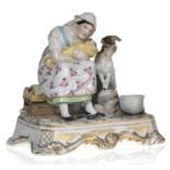 A Desk Set in the Form of a Woman Nursing Her Child