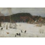 Landscape with Skiers