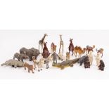 A GROUP OF BRITAINS PAINTED LEAD ZOO ANIMALS