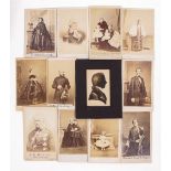 A COLLECTION OF 19TH CENTURY CABINET PHOTOGRAPHS of notable persons to include Queen Victoria and