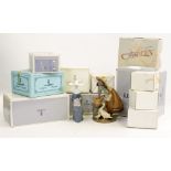 LLADRO PORCELAIN FIGURINES and Lladro boxes, not necessarily associated