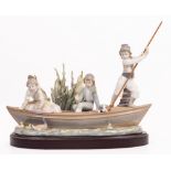 A LLADRO PORCELAIN FIGURAL GROUP model number 1731 'Valencian Cruise' sculpted by R.Torrijos and