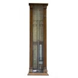 A 19TH CENTURY ADMIRAL FITZROY BAROMETER by E.G. Wood 74 Cheapside London, in carved case, 94cm high