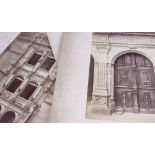 MIEUSEMENT Three late 19th Century architectural photographic prints, the largest 39cm x 29cm and