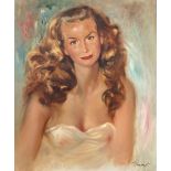 PIERRE LAURENT BRENOT (1913-1998) 'Seated Lady', oil on canvas, signed lower right, framed and