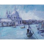 ROBERT LEE-WADE (21ST CENTURY ENGLISH SCHOOL) 'The Grand Canal, Venice', oil on board, signed
