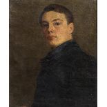 IN THE MANNER OF AUGUSTUS JOHN A shoulder length portrait of a young man, oil on canvas board,
