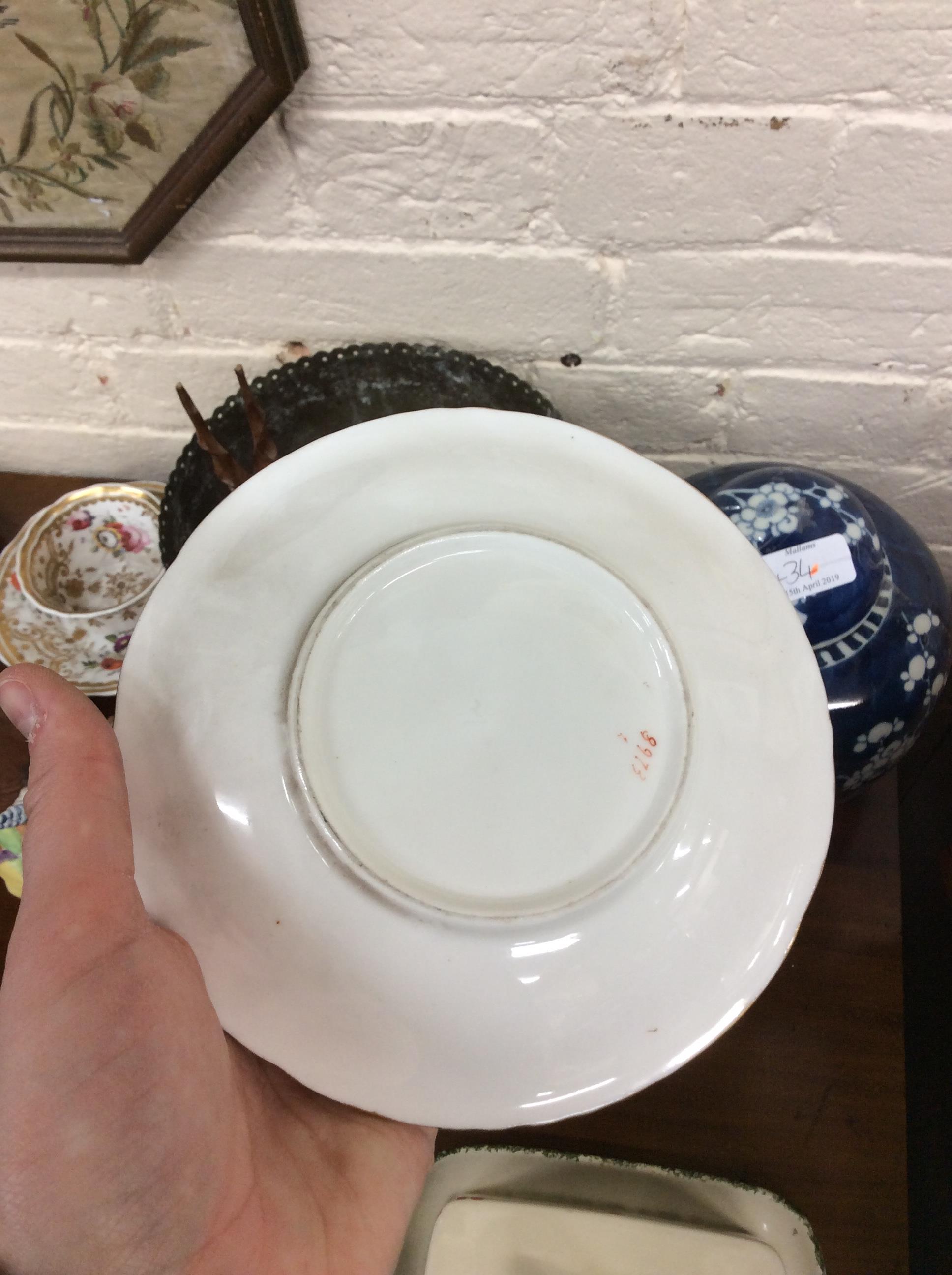 A QUANTITY OF CHINA to include a Ruskin art pottery vase, 19th Century porcelain cups and saucers, - Image 7 of 15