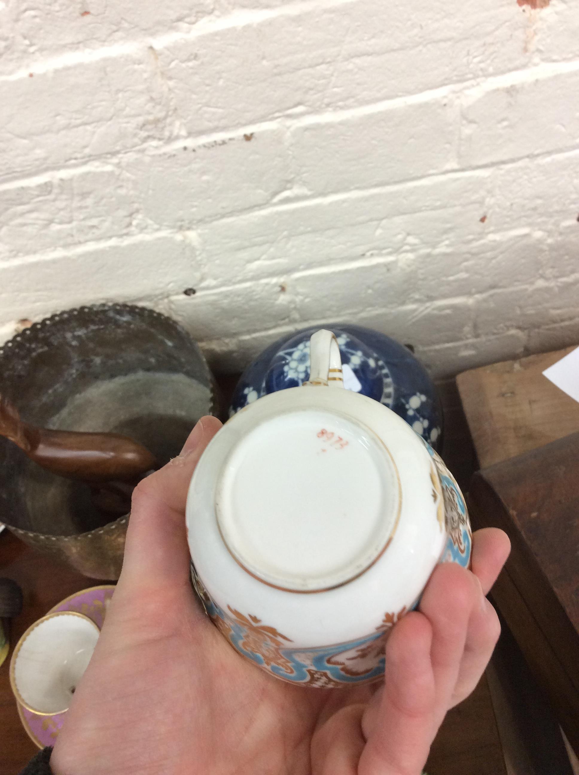 A QUANTITY OF CHINA to include a Ruskin art pottery vase, 19th Century porcelain cups and saucers, - Image 8 of 15