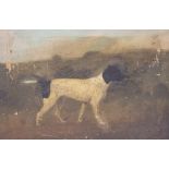 FOUR LATE 18TH / EARLY 19TH CENTURY DOG PORTRAITS oil on canvas, the largest 52cm x 36cm
