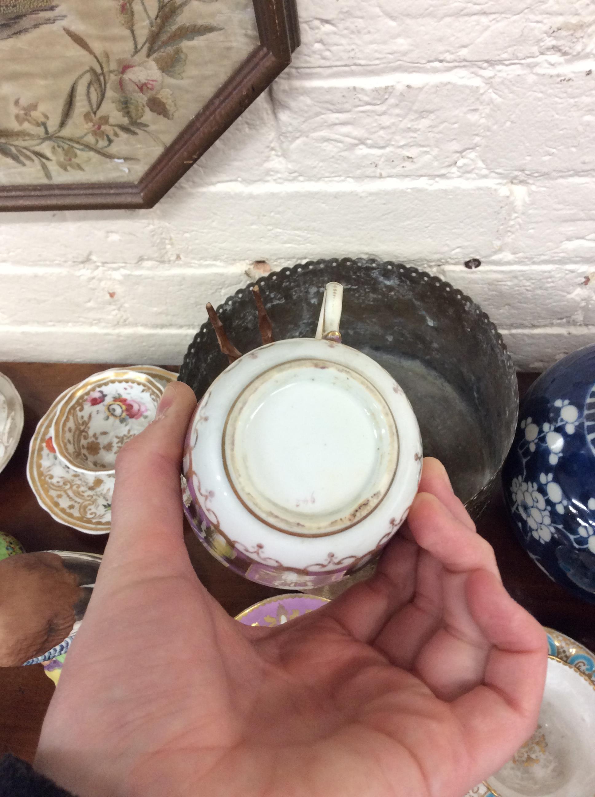 A QUANTITY OF CHINA to include a Ruskin art pottery vase, 19th Century porcelain cups and saucers, - Image 10 of 15