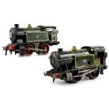 A HORNBY 'O' GAUGE 0-4-0 ELECTRIC GWR TANK LOCOMOTIVE NO 5500 18.5cm long, together with a further