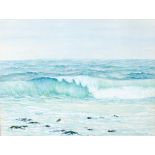 J.A. ANDERSON Coastal scene, watercolour, 35cm x 46cm