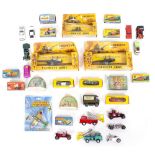 A COLLECTION OF VARIOUS MATCHBOX DIE CAST VEHICLES in original boxes together with a quantity of