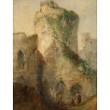 H * SMYTH (19TH CENTURY) 'Kidwelly Castle', oil on canvas, 24.5 x 19cm; and 19th Century English