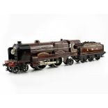 A HORNBY 'O' GAUGE 4-4-2 LMS LOCOMOTIVE and tender Royal Scot 41cm long overall