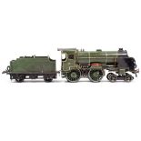 A HORNBY 'O' GAUGE ELECTRIC LOCOMOTIVE 'ETON' together with an associated tender (both for