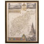 AN ANTIQUARIAN MAP OF BERKSHIRE drawn from the Best Authorities by Thomas Bowen, 15cm x 20cm and one