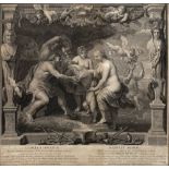 A SET OF SEVEN 18TH CENTURY ENGRAVINGS by B. Baron of London, after Rubens, depicting events in