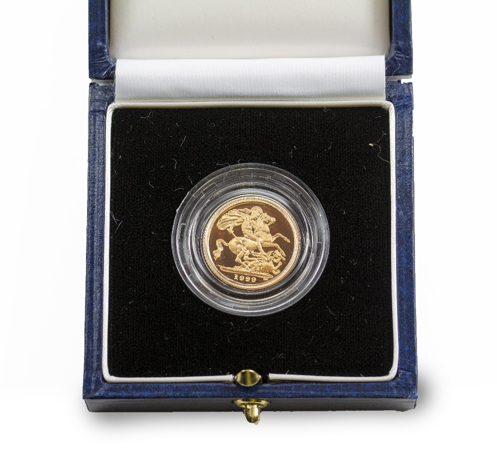 A 1999 BOXED HALF SOVEREIGN with Certificate of Authenticity