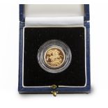 A 1999 BOXED HALF SOVEREIGN with Certificate of Authenticity