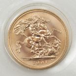 A 2001 FULL SOVEREIGN with Certificate of Authenticity, boxed