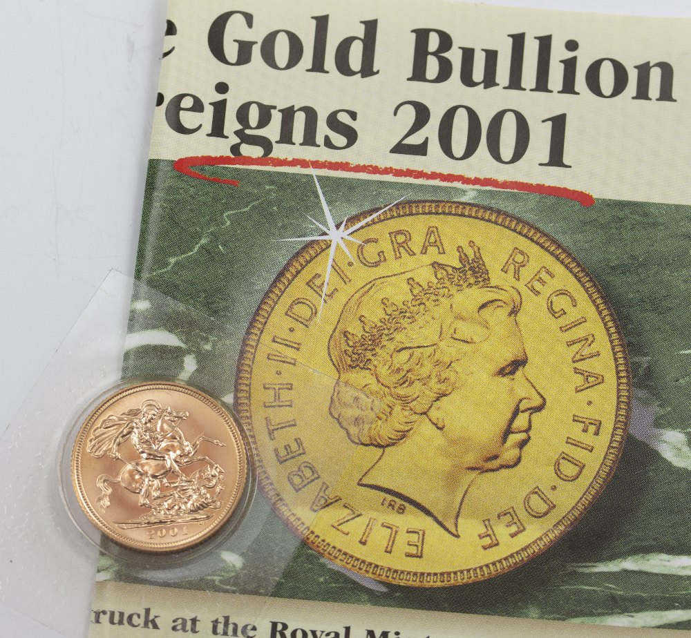 A 2001 FULL SOVEREIGN with Certificate of Authenticity, boxed - Image 3 of 3