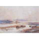 EDMUND MORRISON WIMPERIS (1835-1900) An estuary scene, watercolour, 34cm x 47cm