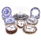 A KAY & CO CHATSWORTH PATTERN DINNER SERVICE including plates, tureens, serving platters etc