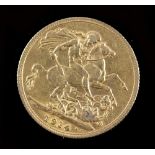 A GEORGE V SOVEREIGN dated 1914