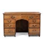 A 19TH CENTURY PINE ARCHITECTS OR DRAUGHTSMANS DESK the hinged top (later altered) over eight