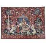 A POINT DE L'HALLUIN FRENCH MACHINE MADE TAPESTRY 176cm x 233cm