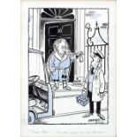 GEORGE FRASER CHRYSTAL (CHRYS) (1916-1972) 'Sorry Gov '-it's gone back on the ration!'', print,