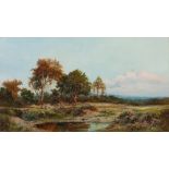 DANIEL SHERRIN (1868-1940) 'The Brook, Redhill, Surrey', oil on canvas, 60cm x 106cm With Astley