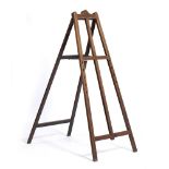 AN ANTIQUE ROSEWOOD PICTURE EASEL 59cm wide x 154.5cm high