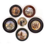 A COLLECTION OF POT LIDS to include Village Fair, Dr Johnson, A Pair, Prince Albert etc