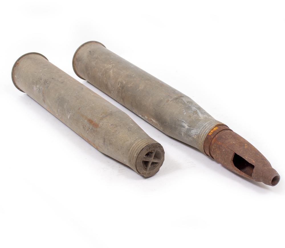 TWO SHELL CASES 86cm and 67cm