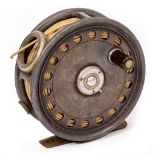 A HARDY BROTHERS 'ST GEORGE' FISHING REEL size 3 3/8 inch diameter