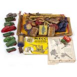 A COLLECTION OF TIMPO, CHARBENS, SCHUCO, CHAD VALLEY AND DINKY TOY VEHICLES together with a