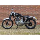 A 1960 A.J.S. MODEL 16C 350cc COMPETITIVE TRIALS MOTORBIKE together with paperwork