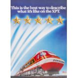 AN AUSTRALIAN STATE RAILWAY POSTER advertising The Intercity XPT, the poster 100cm high x 71cm