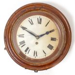 A LATE 19TH CENTURY FRENCH PAINTED TOLEWARE WALL CLOCK the painted dial with roman numerals, overall